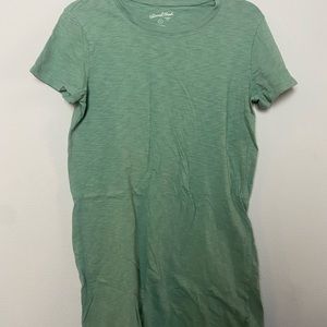 green t-shirt dress